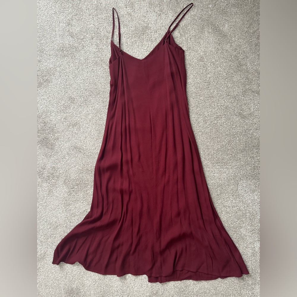 Reformation Deep Red Midi Dress - Picture 3 of 5